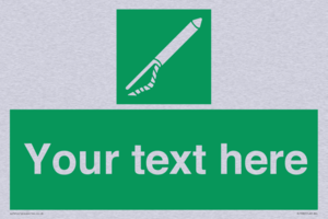 Custom sign safe condition Line throwing appliance